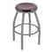 Holland Bar Stool Co 30" Swivel Bar Stool, Nickel Finish, Dark Cherry Maple Seat X802 - alternate 1